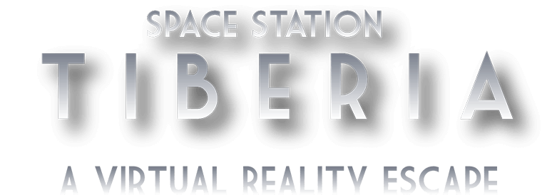Logo for Space Station Tiberia, a virtual reality escape